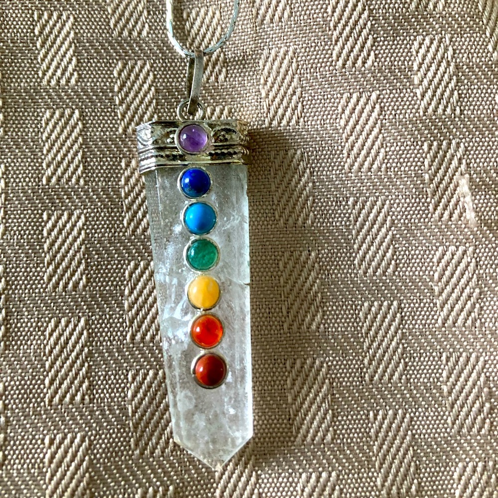 Necklaces.   Organic stone and crystal
